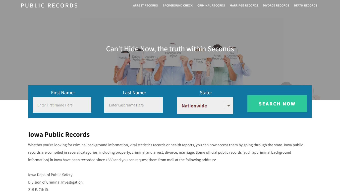 Iowa Public Records | Get Instant Reports On People