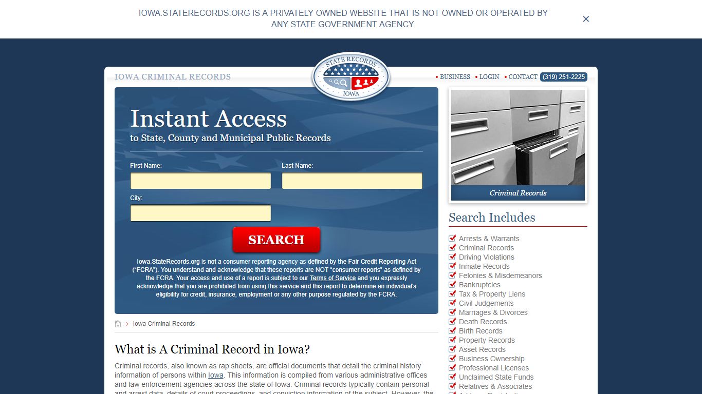Iowa Criminal Records | StateRecords.org